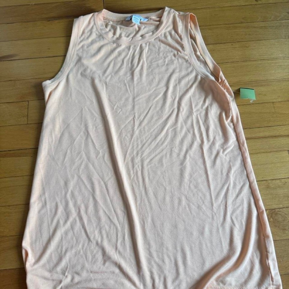 Athleta Womens Salmon Pink Orange Sleeveless Athleisure Fitness Tank Top Small